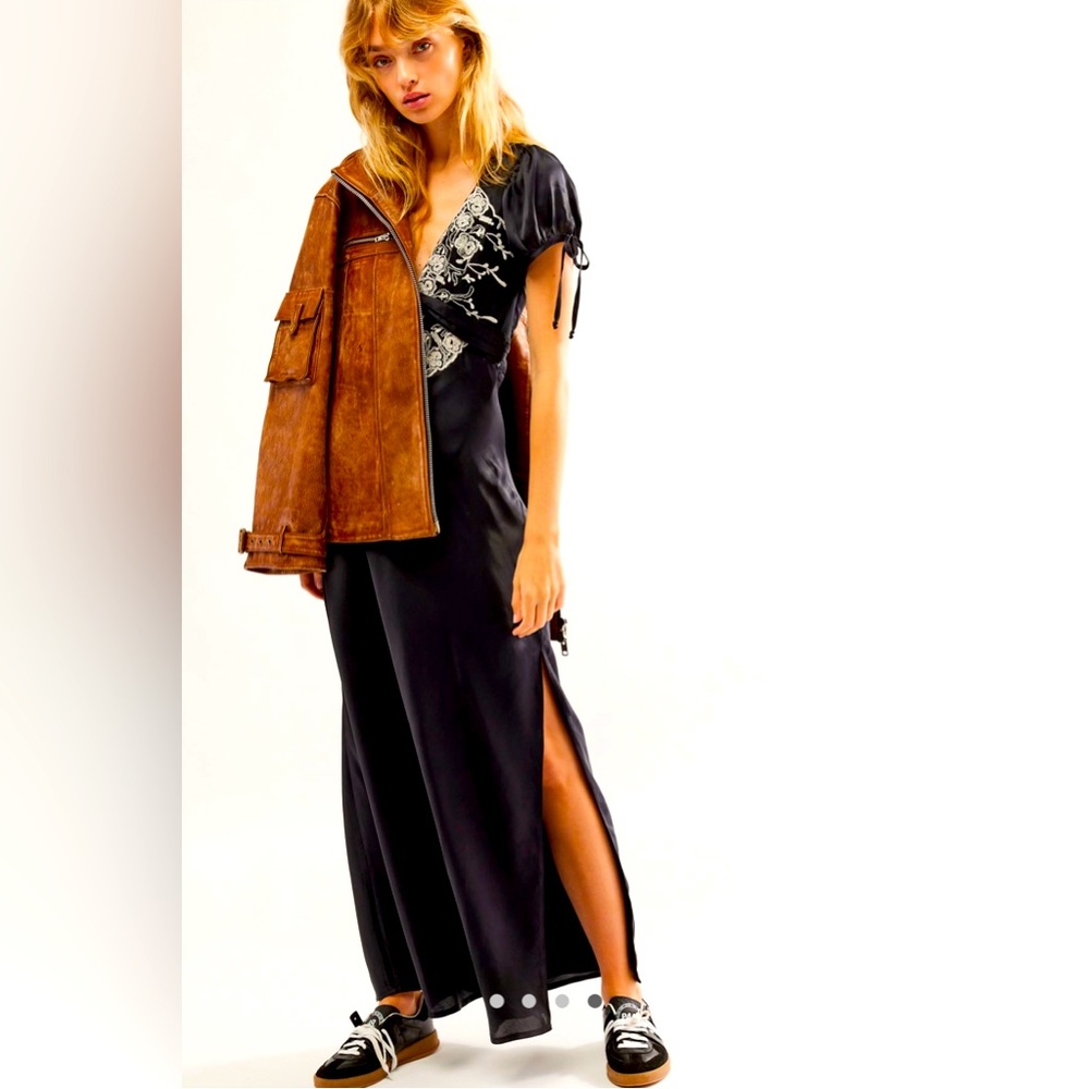 Free People Black and White Maxi Dress - Picture 5 of 9